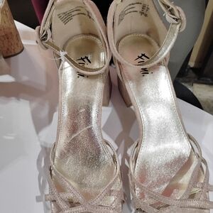 Elegant Beige Strappy Heels by